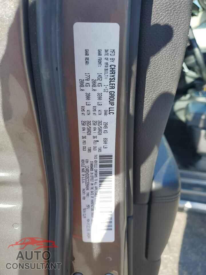 DODGE DURANGO 2012 - 1C4RDHDG5CC228404