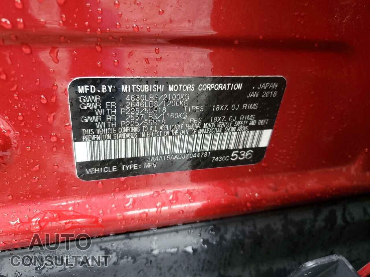 MITSUBISHI ECLIPSE 2018 - JA4AT5AA9JZ044781