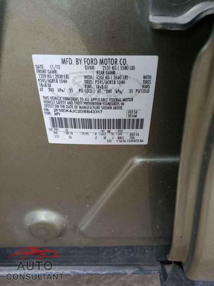 FORD EDGE 2013 - 2FMDK4JC2DBB43317