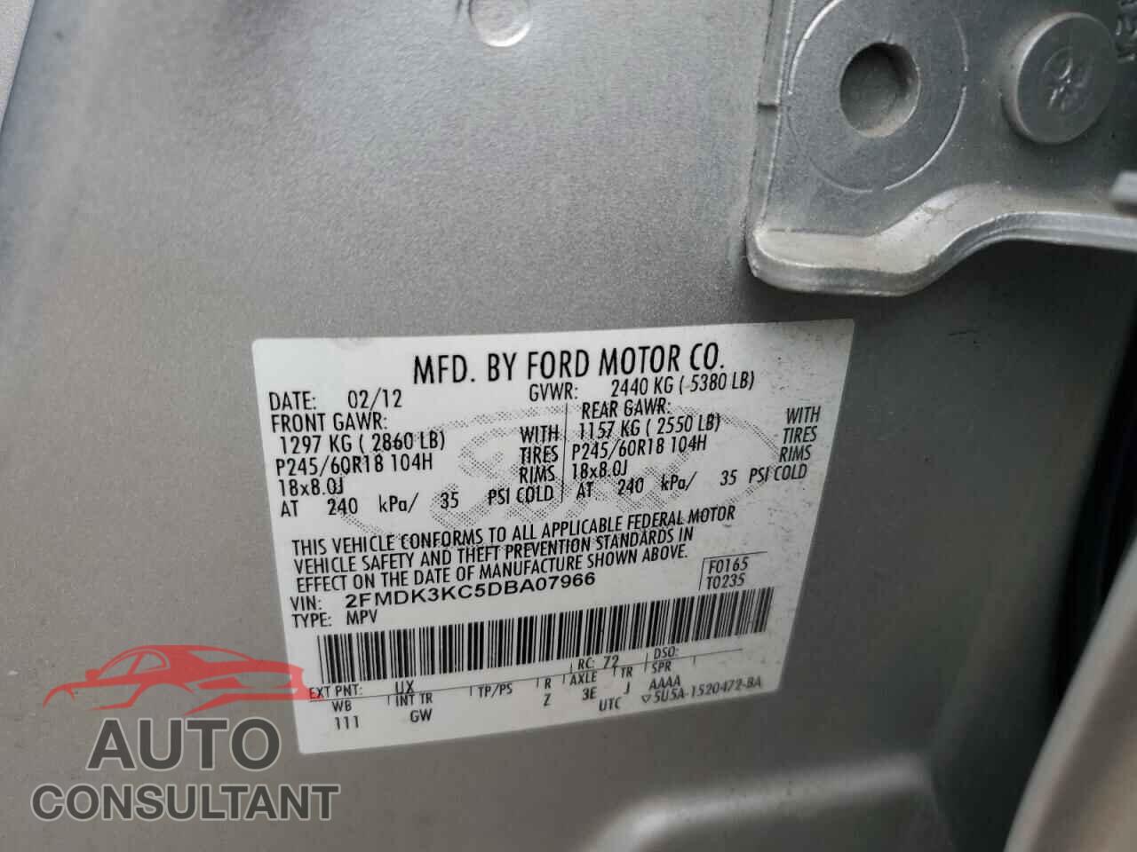 FORD EDGE 2013 - 2FMDK3KC5DBA07966