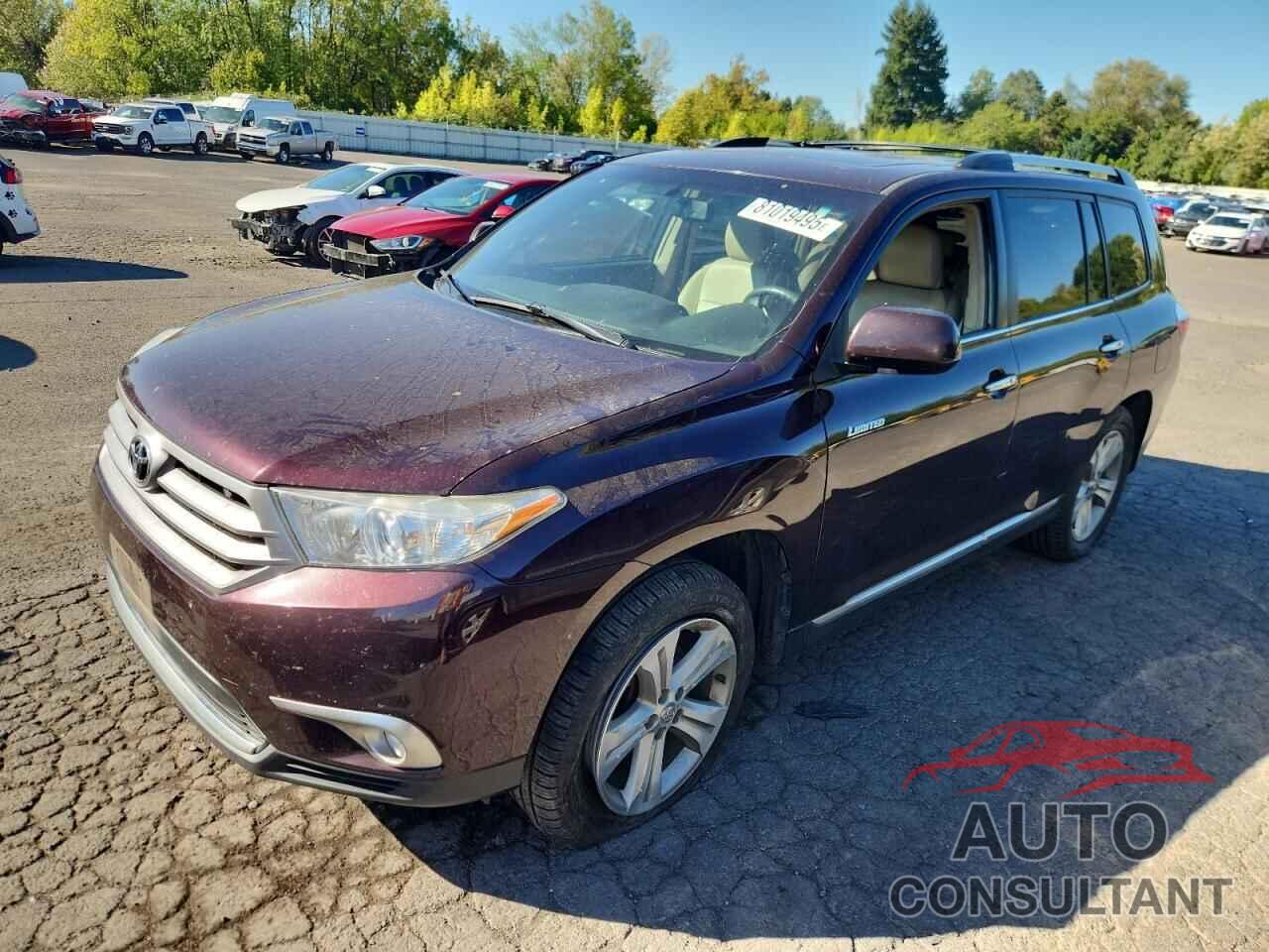 TOYOTA HIGHLANDER 2012 - 5TDDK3EHXCS160917