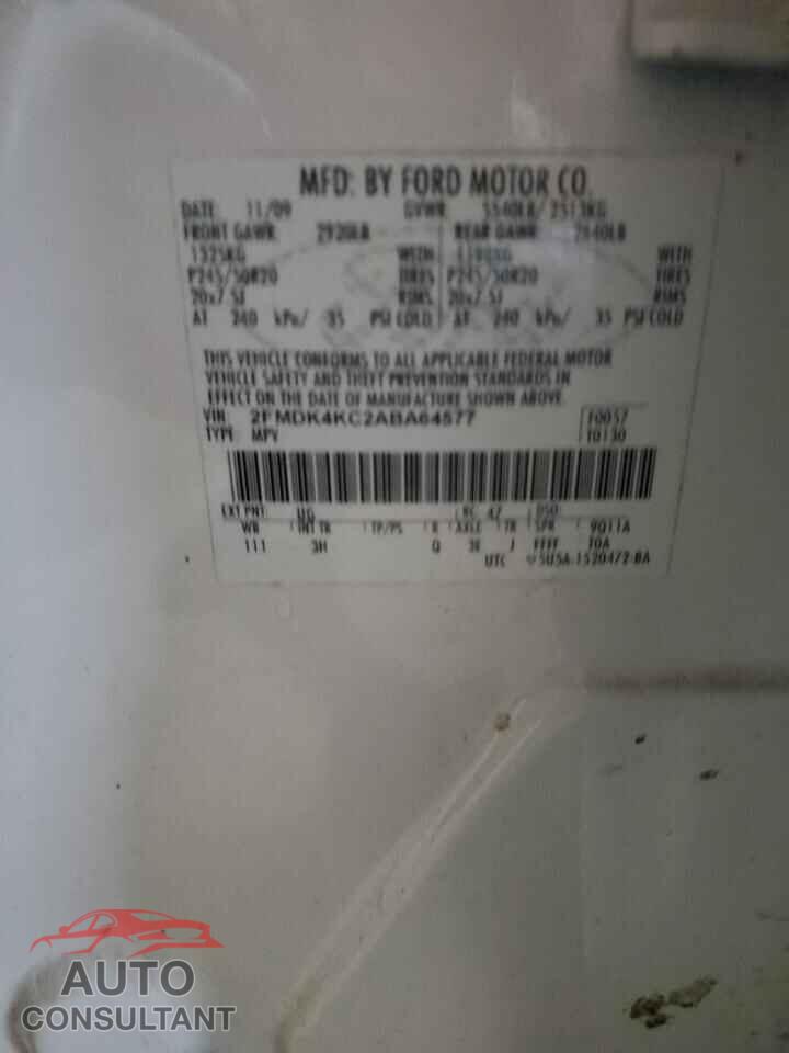 FORD EDGE 2010 - 2FMDK4KC2ABA64577