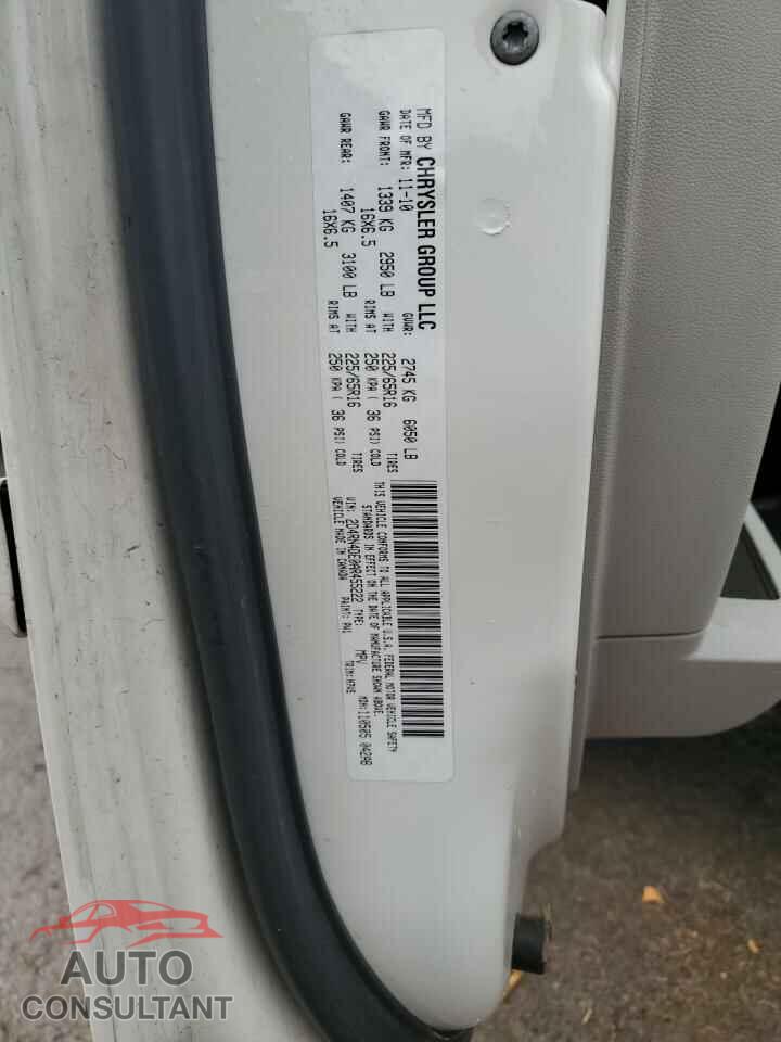 DODGE CARAVAN 2010 - 2D4RN4DE0AR455222