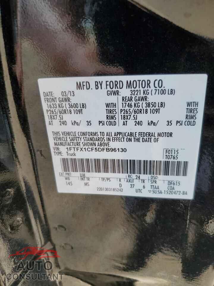 FORD F-150 2013 - 1FTFX1CF5DFB96130