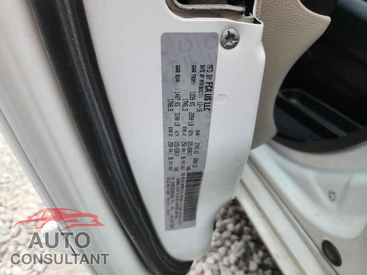 DODGE CARAVAN 2017 - 2C4RDGBG8HR646628