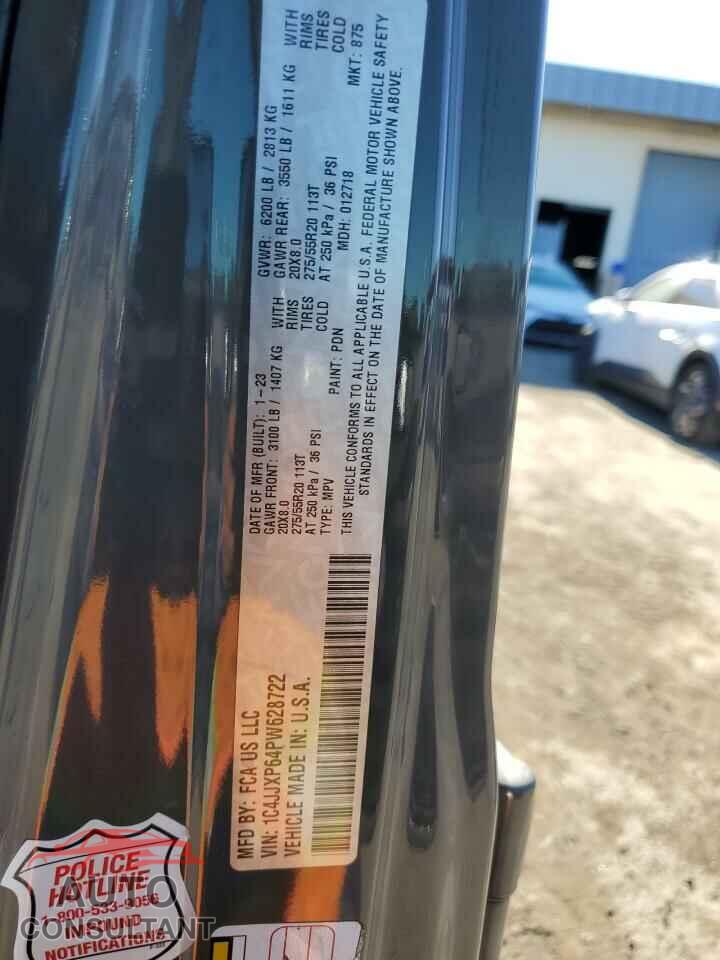 JEEP WRANGLER 2023 - 1C4JJXP64PW628722