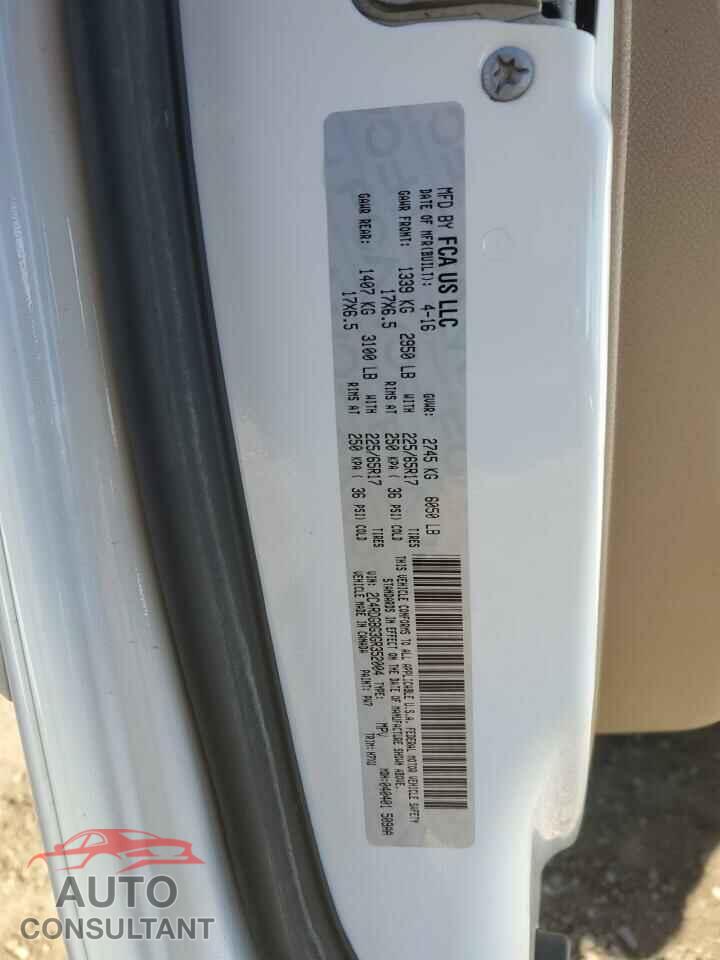 DODGE CARAVAN 2016 - 2C4RDGBG3GR352004