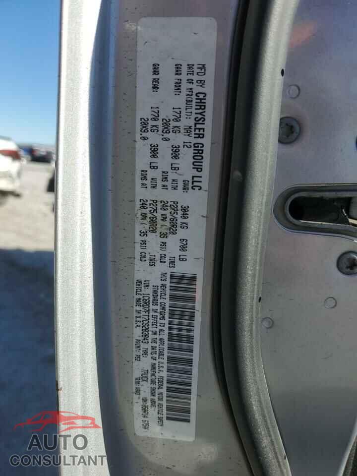 DODGE RAM 1500 2012 - 1C6RD7FT7CS283843