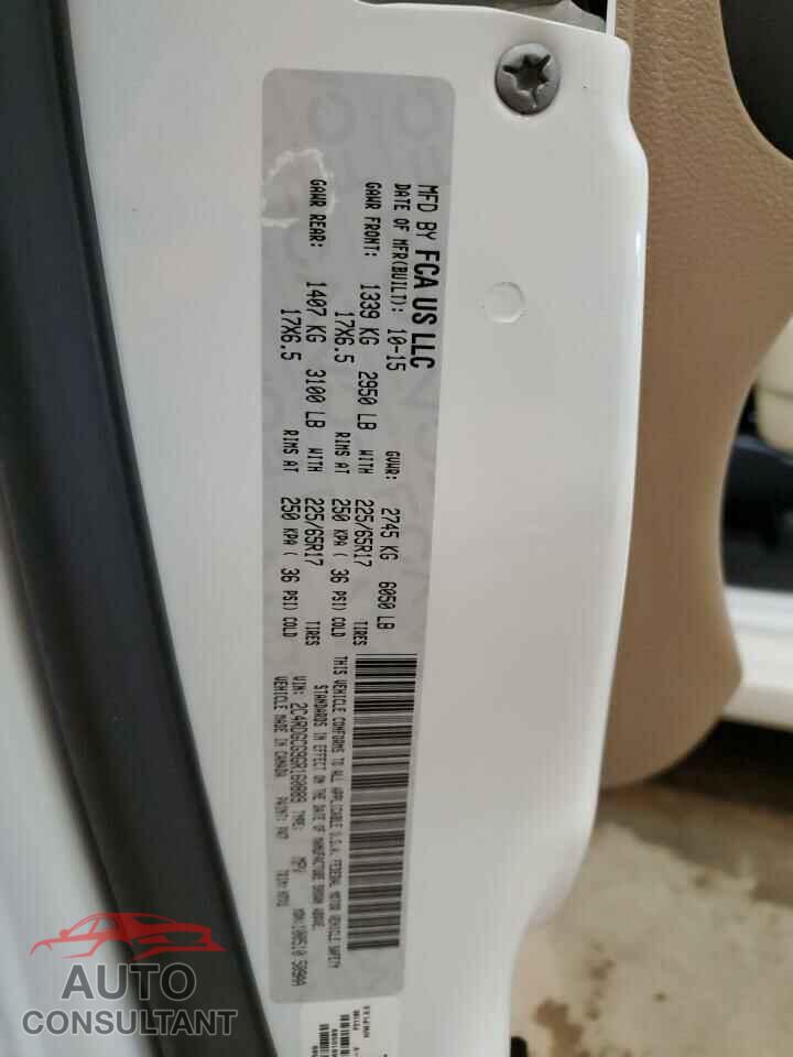 DODGE CARAVAN 2016 - 2C4RDGCG9GR160889
