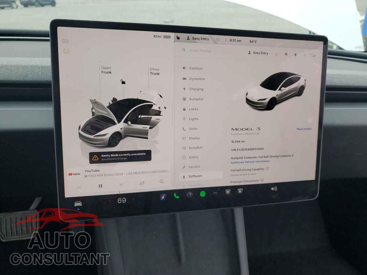 TESLA MODEL 3 2025 - 5YJ3E1EA6SF011000