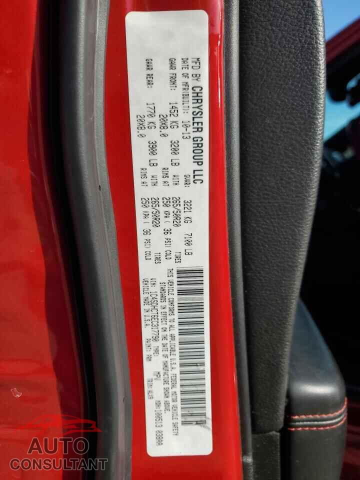 DODGE DURANGO 2014 - 1C4SDHCT6EC317790