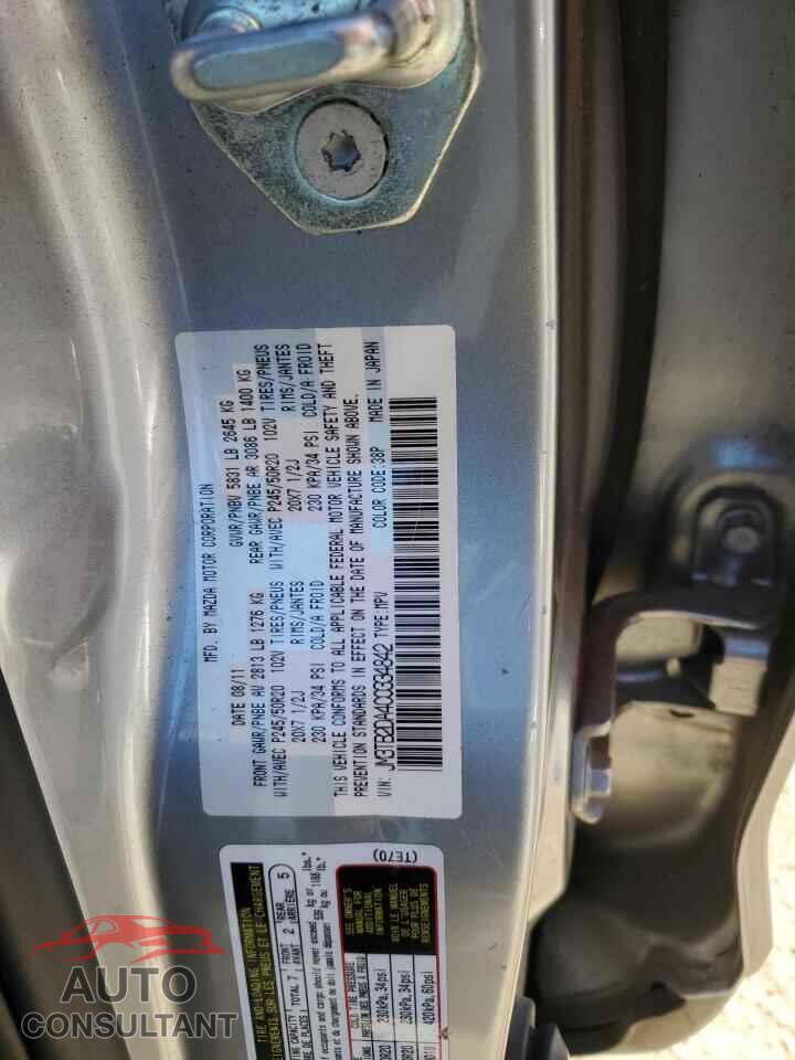 MAZDA CX-9 2012 - JM3TB2DA4C0334842