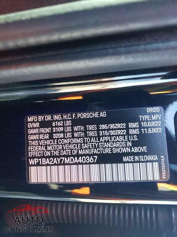 PORSCHE CAYENNE 2021 - WP1BA2AY7MDA40367