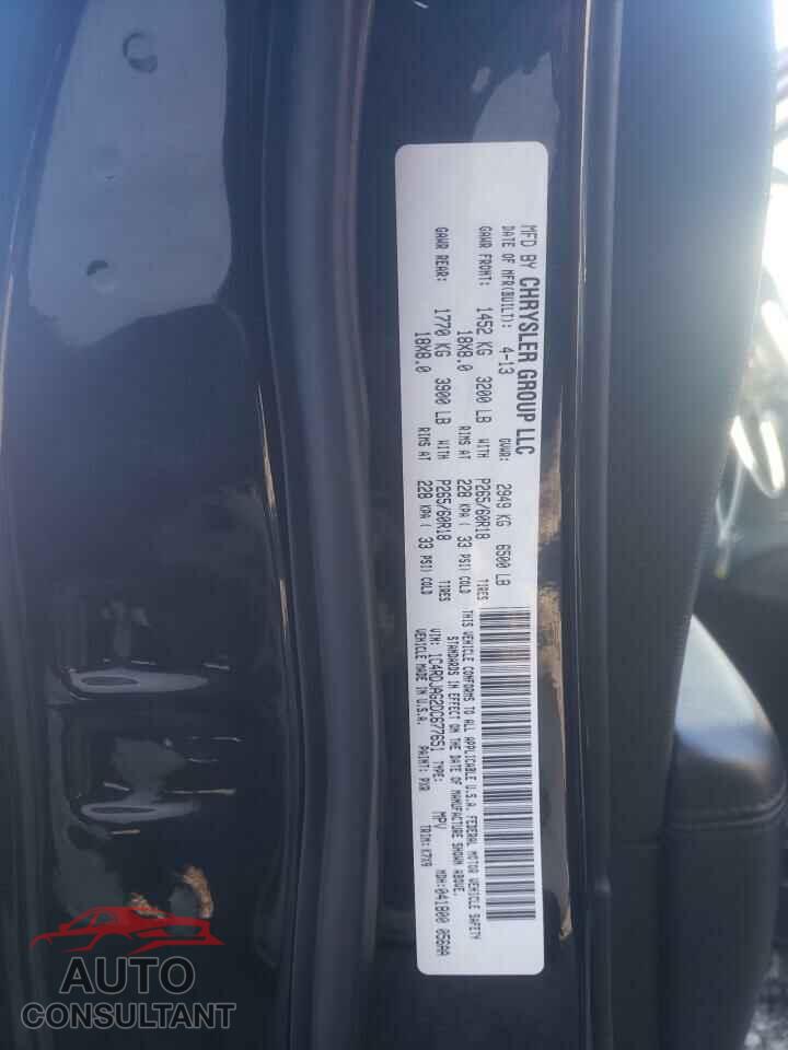 DODGE DURANGO 2013 - 1C4RDJAG2DC677651