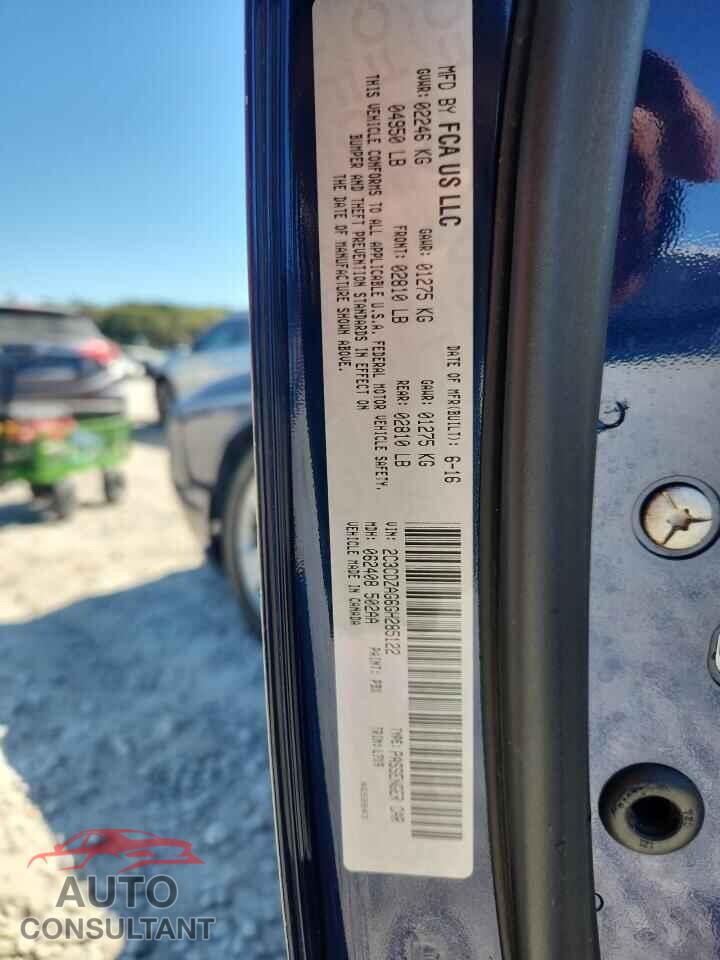 DODGE CHALLENGER 2016 - 2C3CDZAG6GH285122