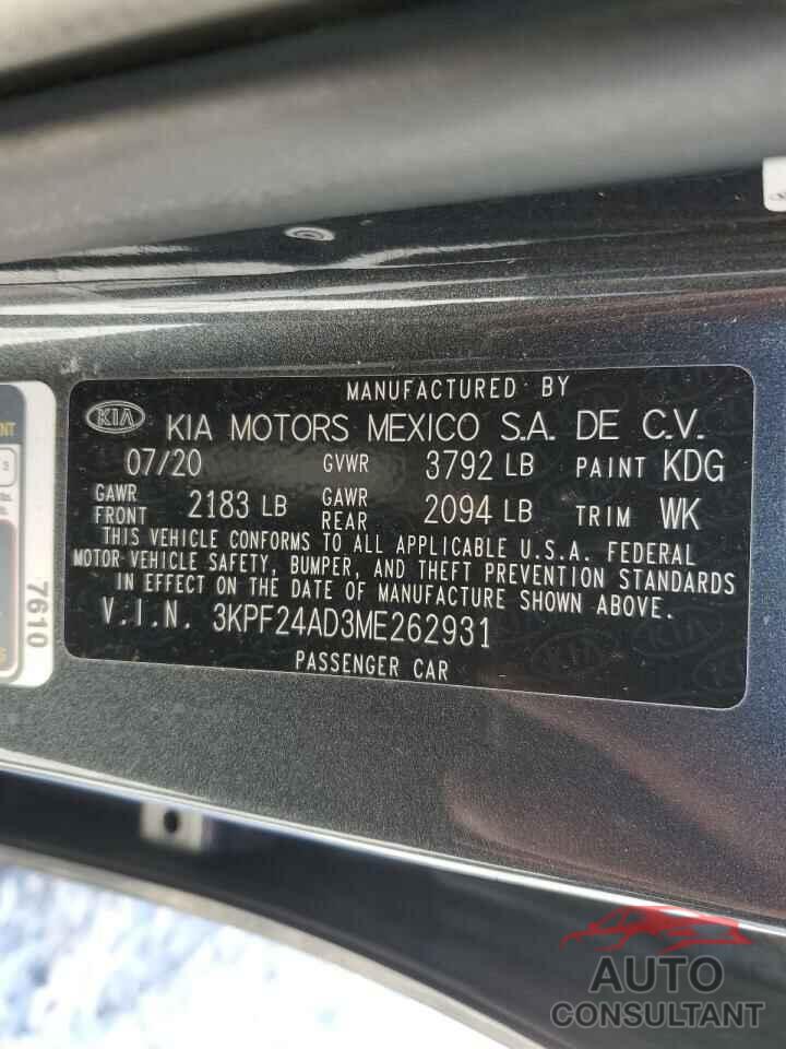 KIA FORTE 2021 - 3KPF24AD3ME262931