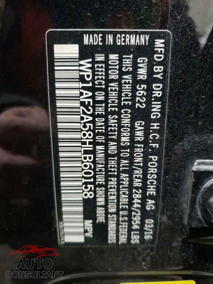 PORSCHE MACAN 2017 - WP1AF2A58HLB60158