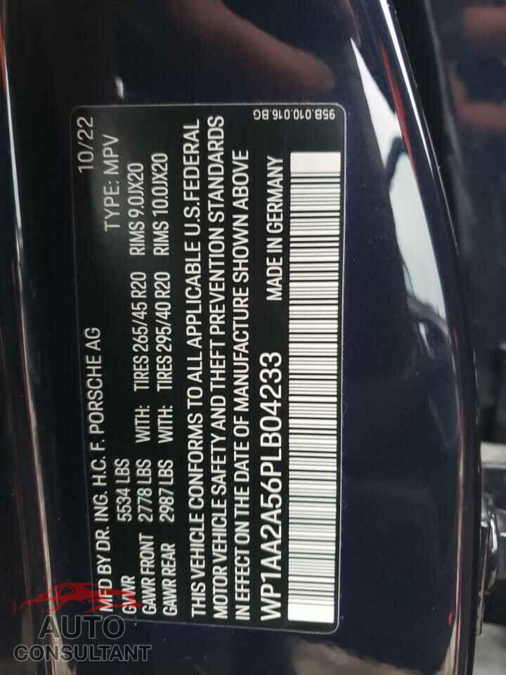 PORSCHE MACAN BASE 2023 - WP1AA2A56PLB04233