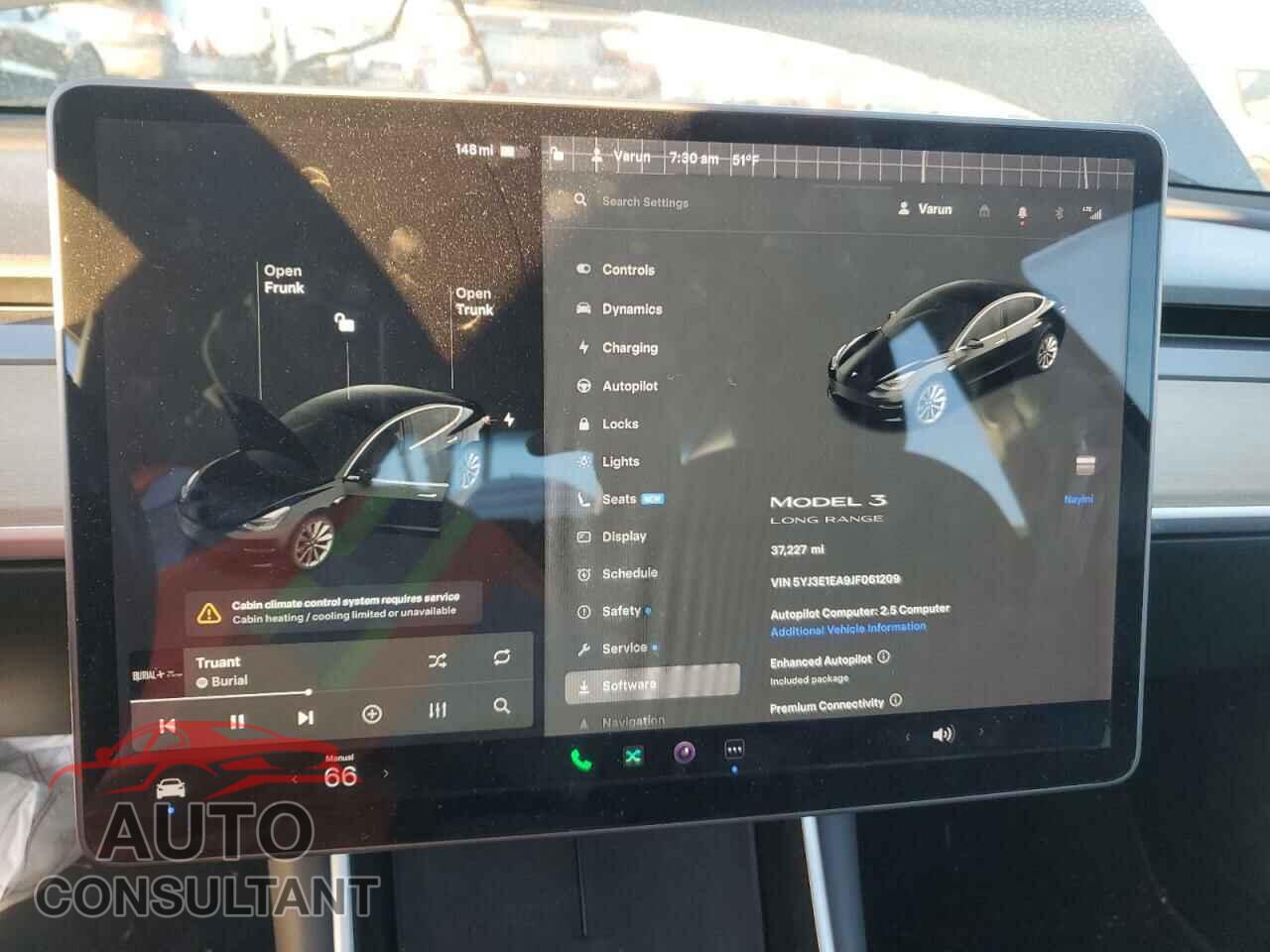 TESLA MODEL 3 2018 - 5YJ3E1EA9JF061209