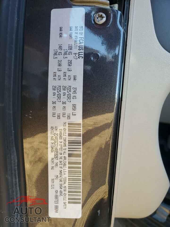 DODGE CARAVAN 2017 - 2C4RDGCG1HR859287