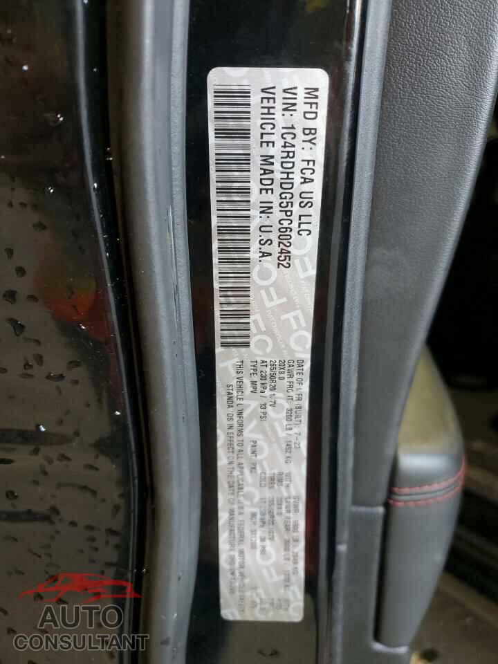 DODGE DURANGO 2023 - 1C4RDHDG5PC602452