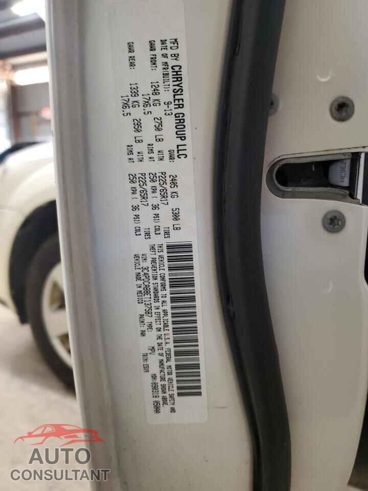 DODGE JOURNEY 2014 - 3C4PDCAB8ET137587