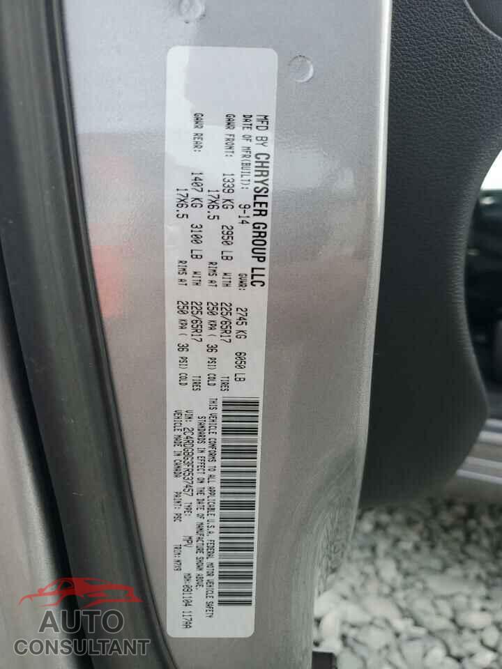DODGE CARAVAN 2015 - 2C4RDGBG3FR537457