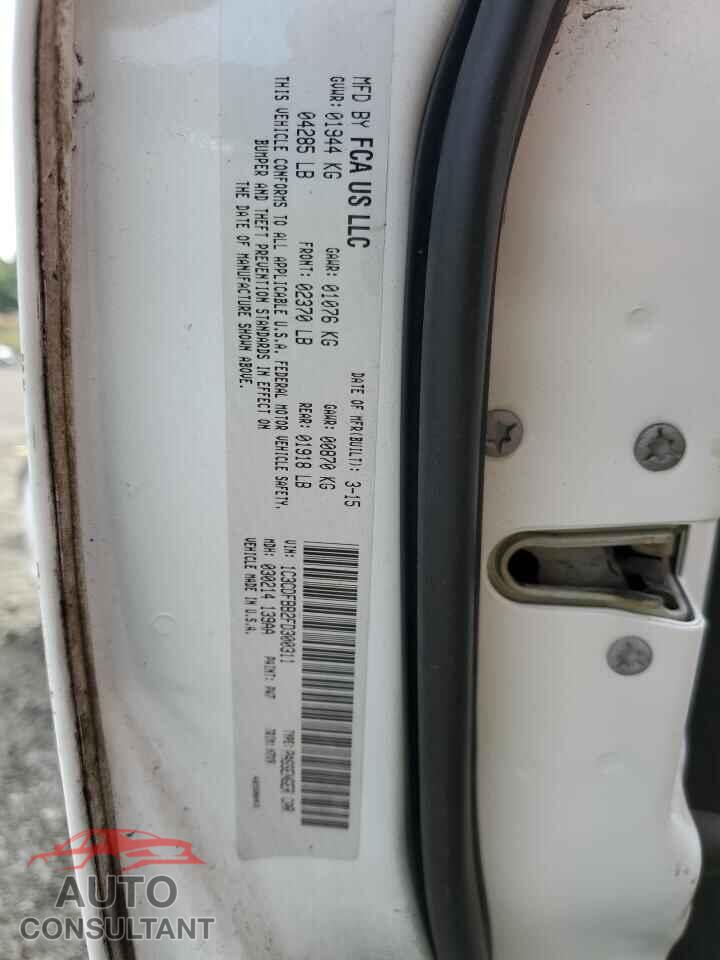 DODGE DART 2015 - 1C3CDFBB2FD300311