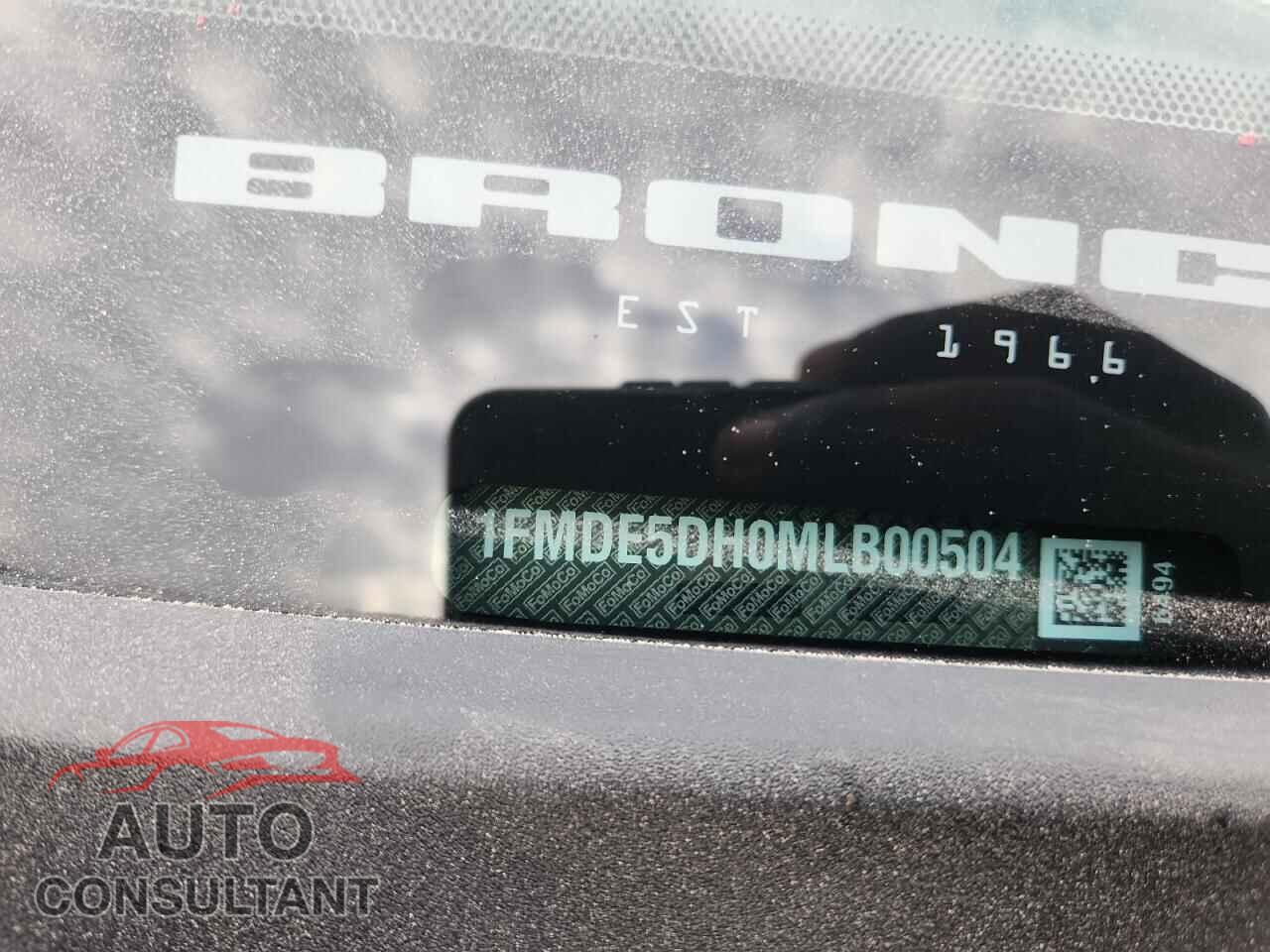 FORD BRONCO 2021 - 1FMDE5DH0MLB00504
