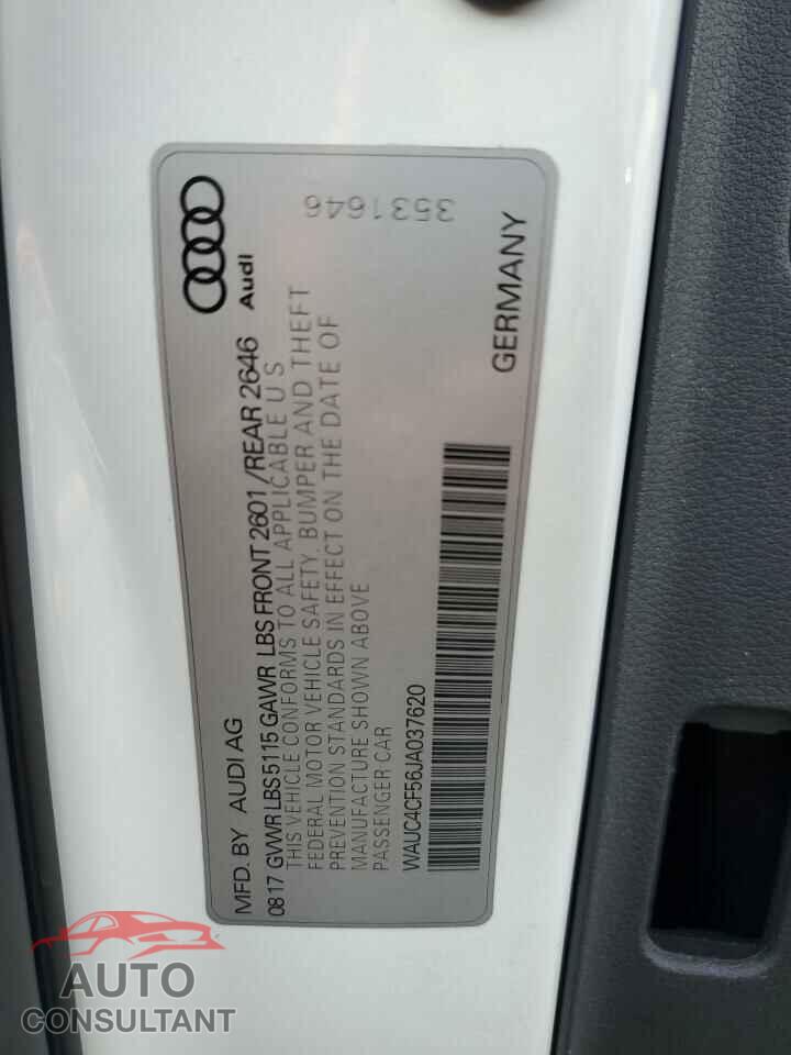 AUDI S5/RS5 2018 - WAUC4CF56JA037620