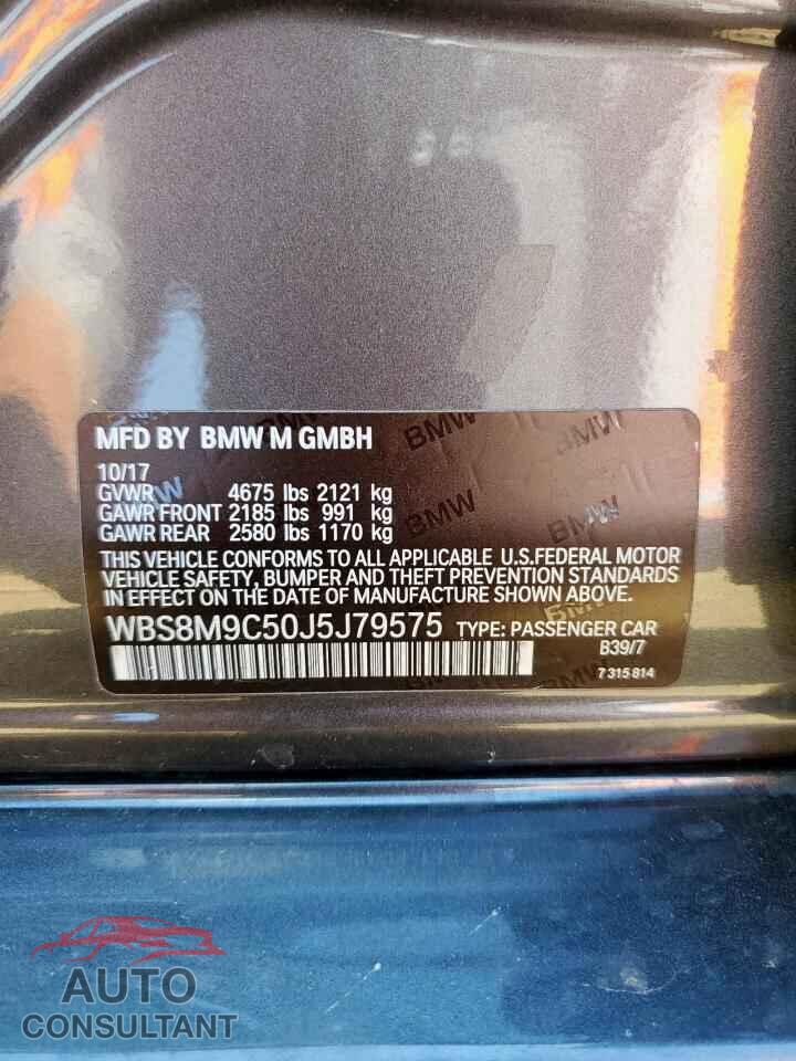 BMW M3 2018 - WBS8M9C50J5J79575