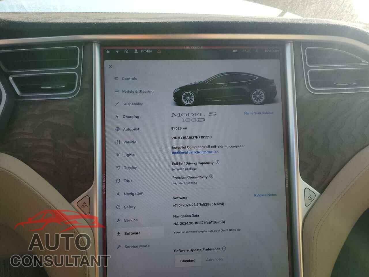 TESLA MODEL S 2017 - 5YJSA1E27HF195310
