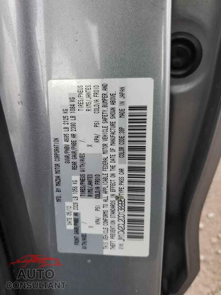 MAZDA 5 2012 - JM1CW2CL2C0138995