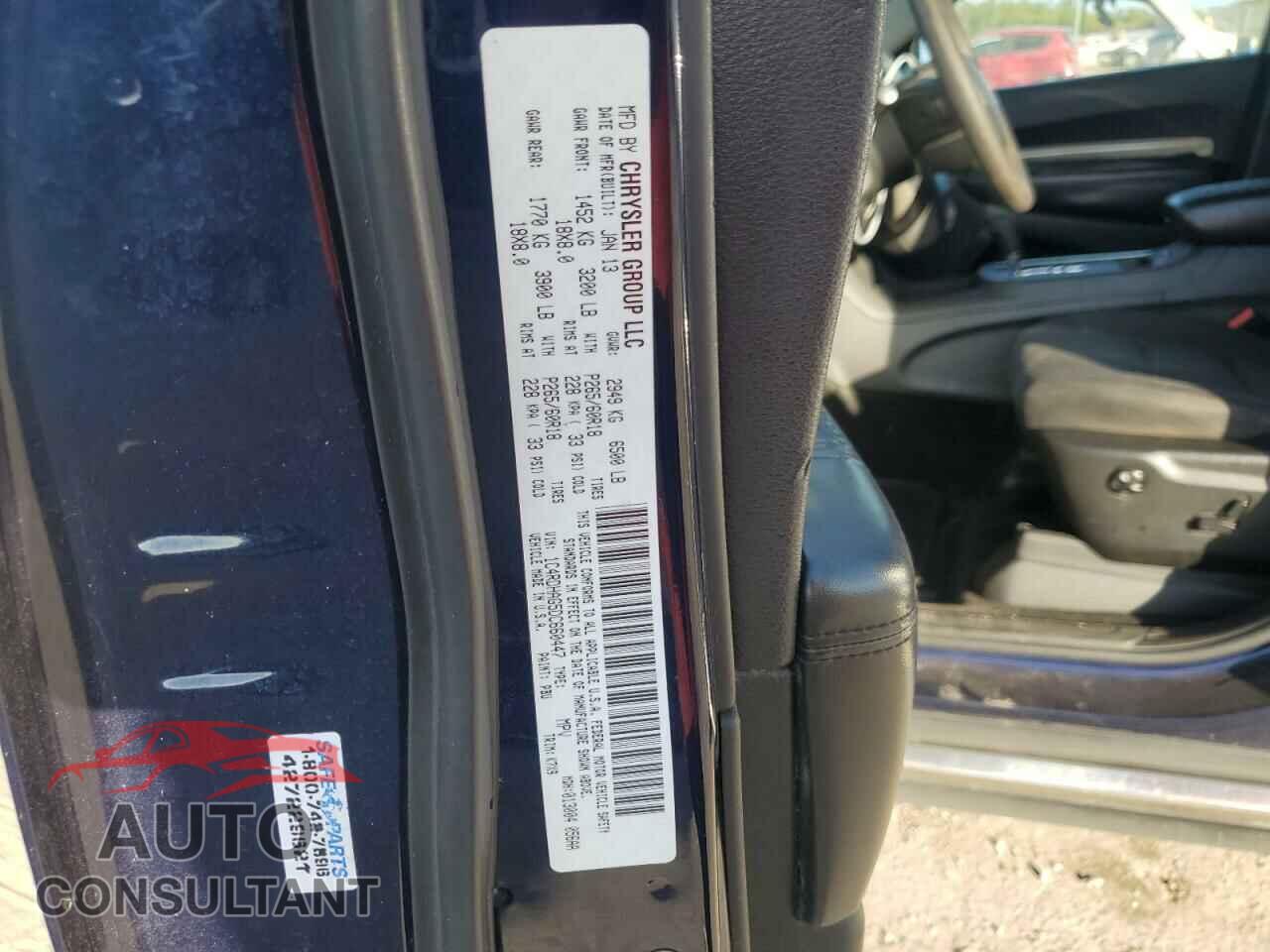 DODGE DURANGO 2013 - 1C4RDHAG5DC660447