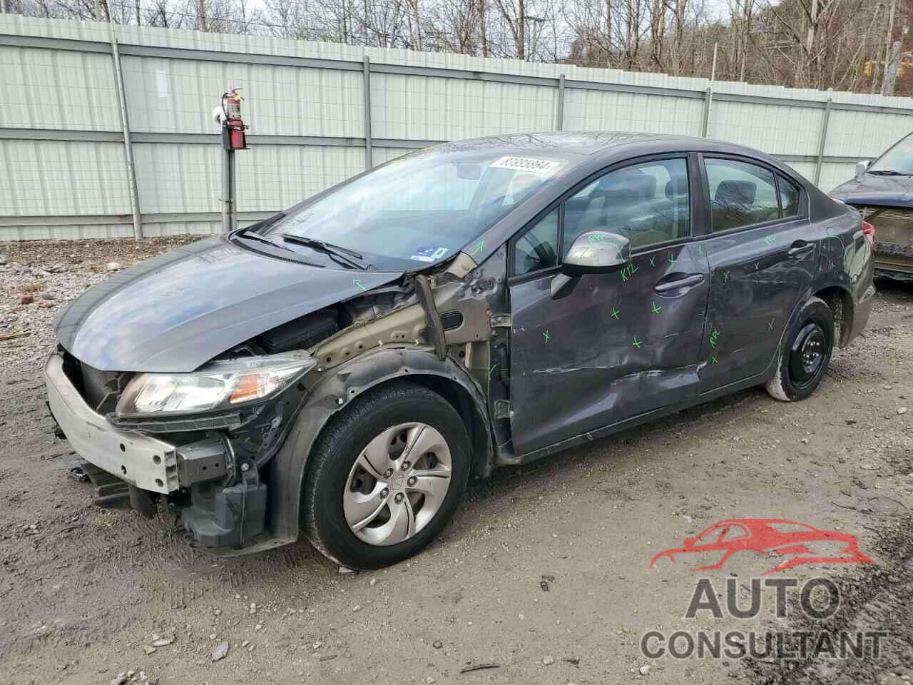 HONDA CIVIC 2013 - 19XFB2F55DE062431