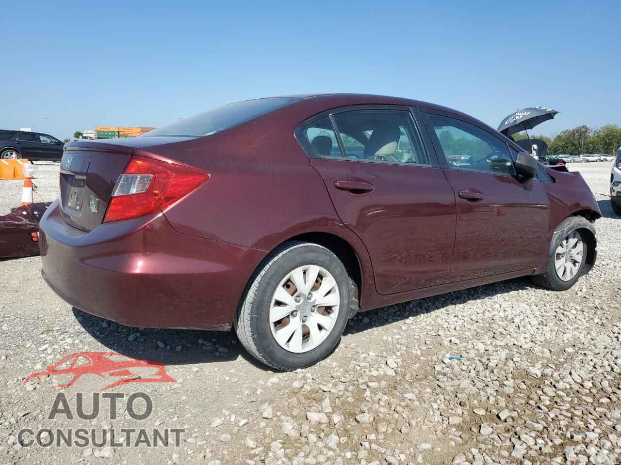 HONDA CIVIC 2012 - 19XFB2F55CE098103