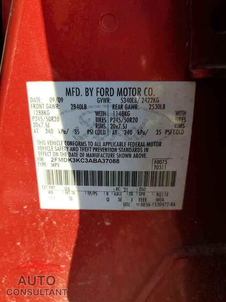 FORD EDGE 2010 - 2FMDK3KC3ABA37088
