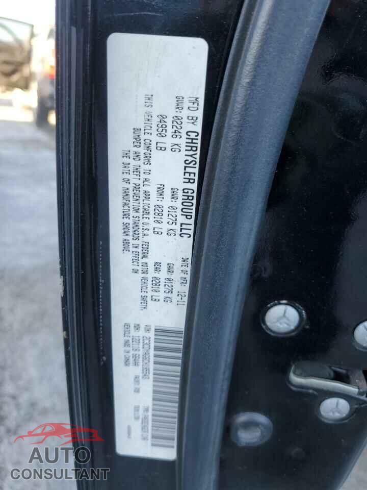 DODGE CHALLENGER 2012 - 2C3CDYAG6CH185543