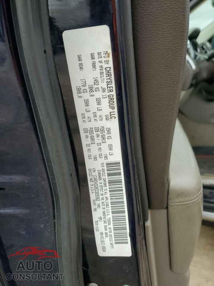 DODGE DURANGO 2013 - 1C4RDHDG9DC659362