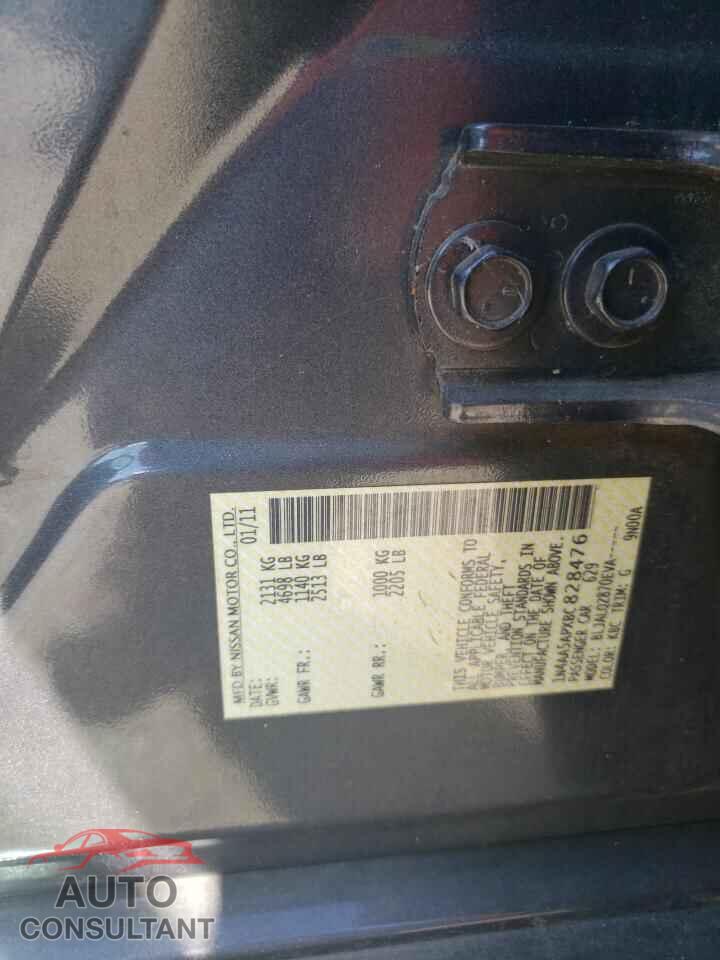 NISSAN MAXIMA 2011 - 1N4AA5APXBC828476