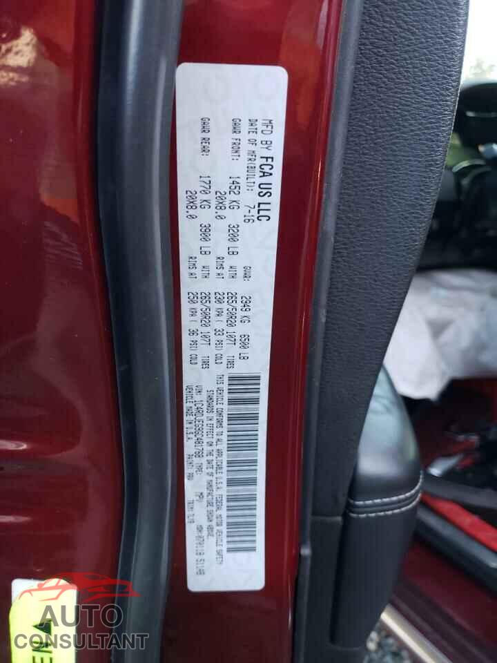 DODGE DURANGO 2016 - 1C4RDJEG9GC481768