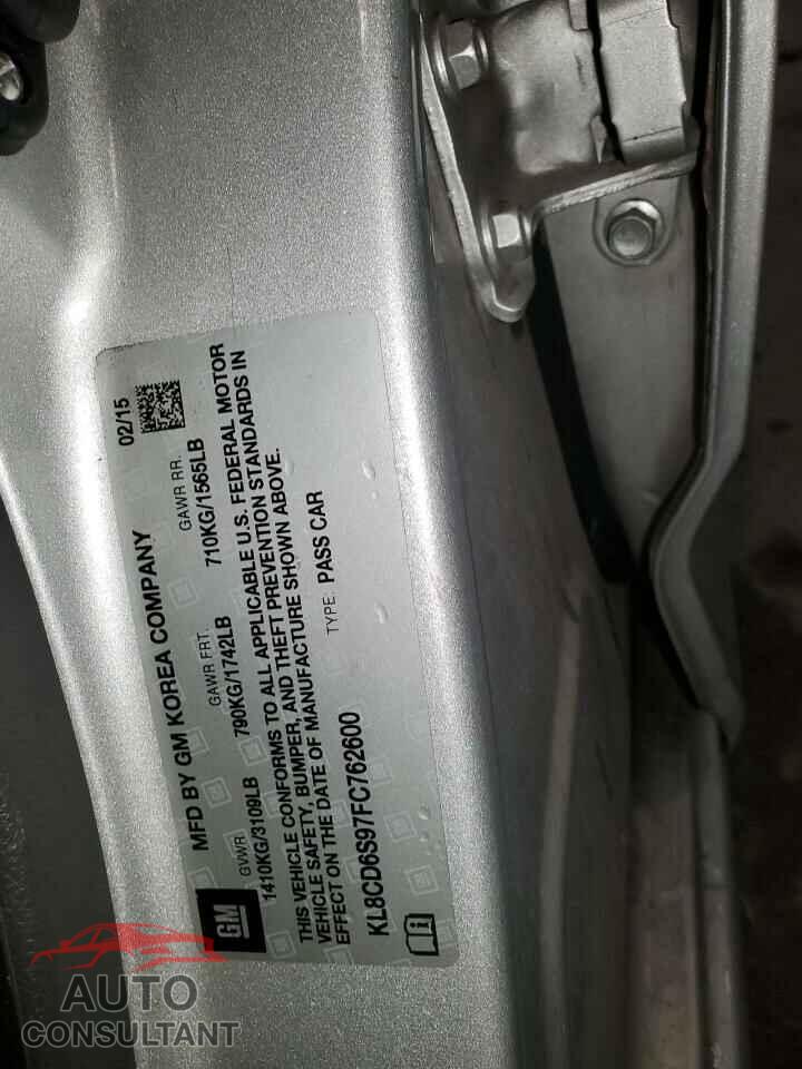 CHEVROLET SPARK 2015 - KL8CD6S97FC762600