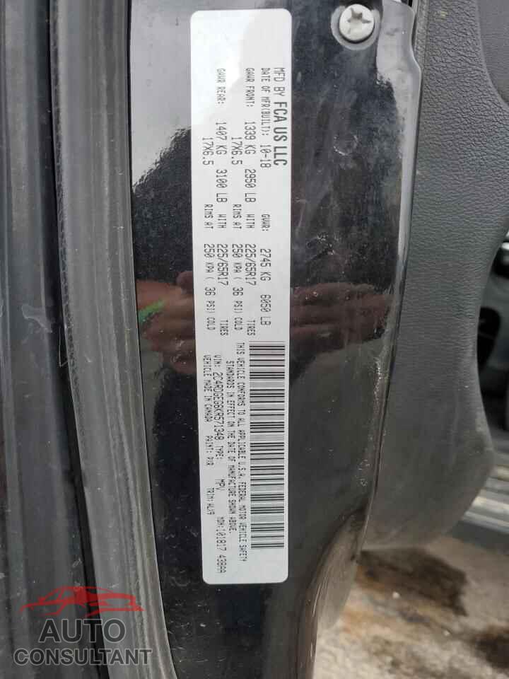 DODGE CARAVAN 2019 - 2C4RDGEG6KR571348