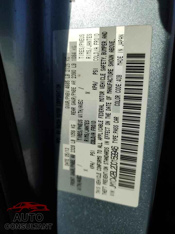 MAZDA 5 2013 - JM1CW2BL2D0159946