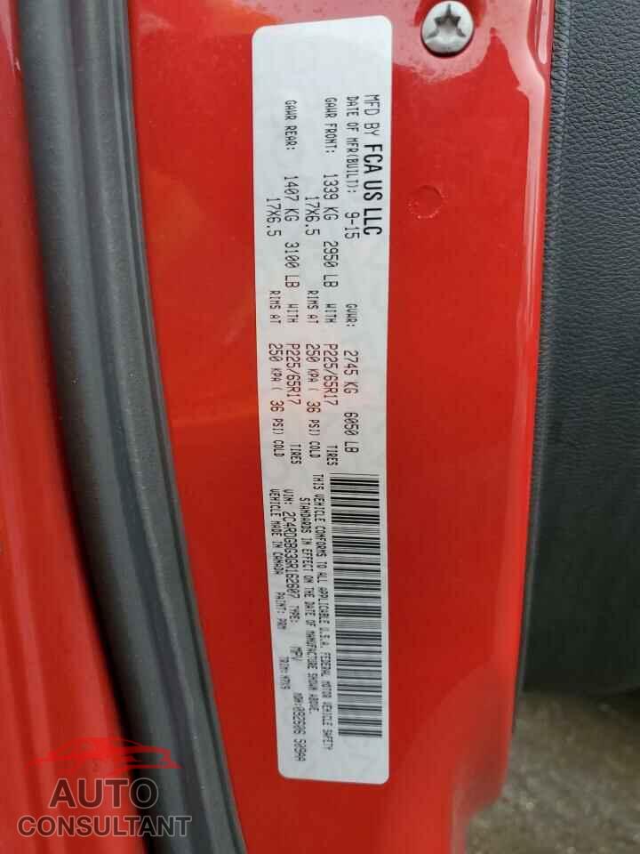 DODGE CARAVAN 2016 - 2C4RDGBG3GR162607