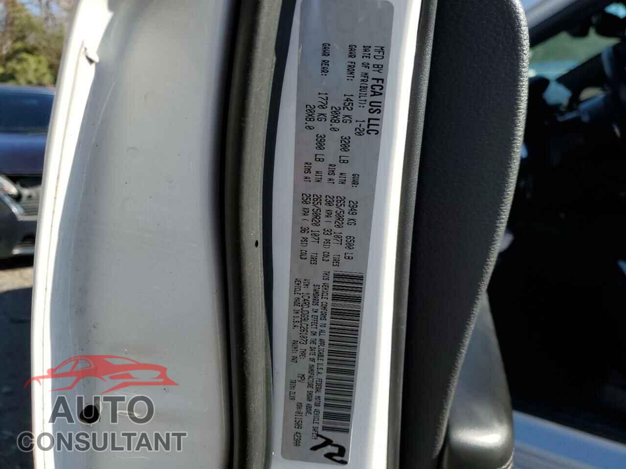 DODGE DURANGO 2020 - 1C4RDJDG9LC261073