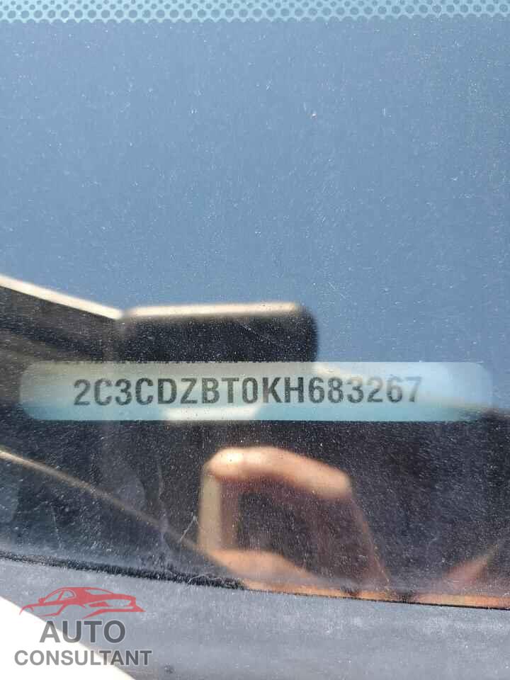 DODGE CHALLENGER 2019 - 2C3CDZBT0KH683267