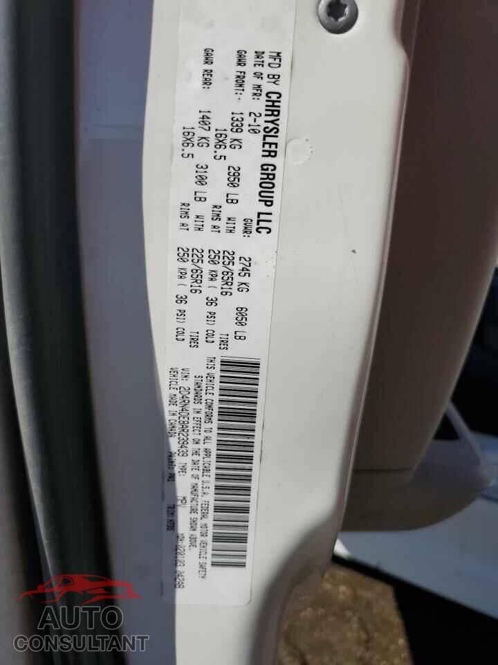 DODGE CARAVAN 2010 - 2D4RN4DE8AR239439