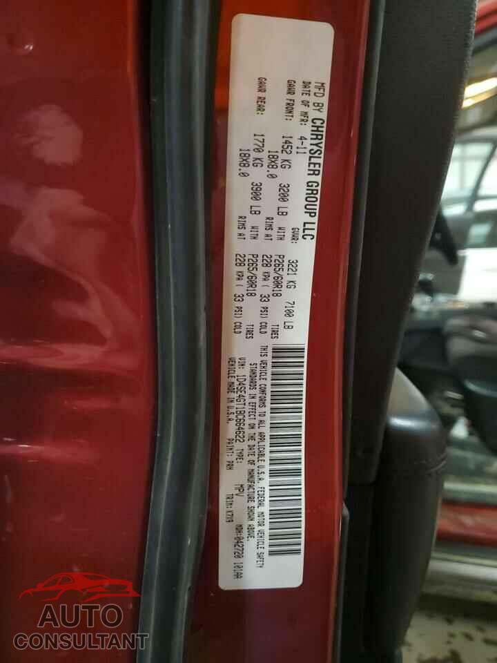 DODGE DURANGO 2011 - 1D4SE4GT1BC664622