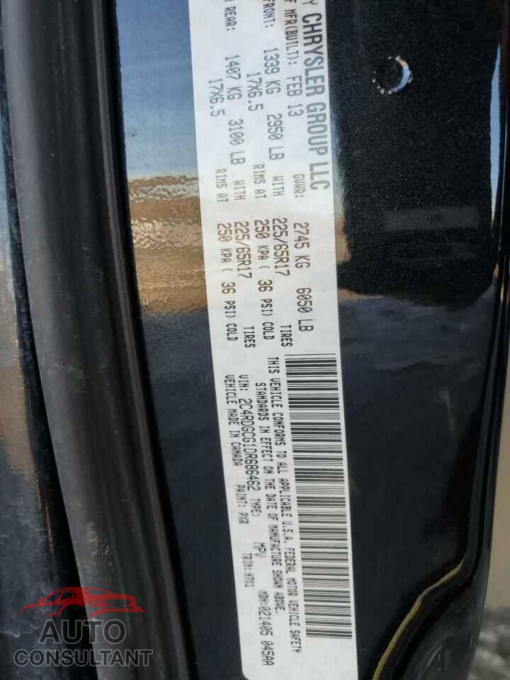DODGE CARAVAN 2013 - 2C4RDGCG1DR686462